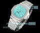 3K Factory Luxury Clone Patek Philippe Nautilus 5712 Tiffany Blue Stainless Steel Moon Phase Watch (2)_th.jpg